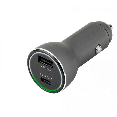 Chargeur Voiture USB Type-C + USB 3.0 Rapide