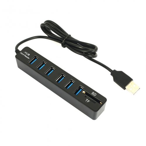 Hub USB 2.0 avec 6 USB, SD, TF - 480Mbps